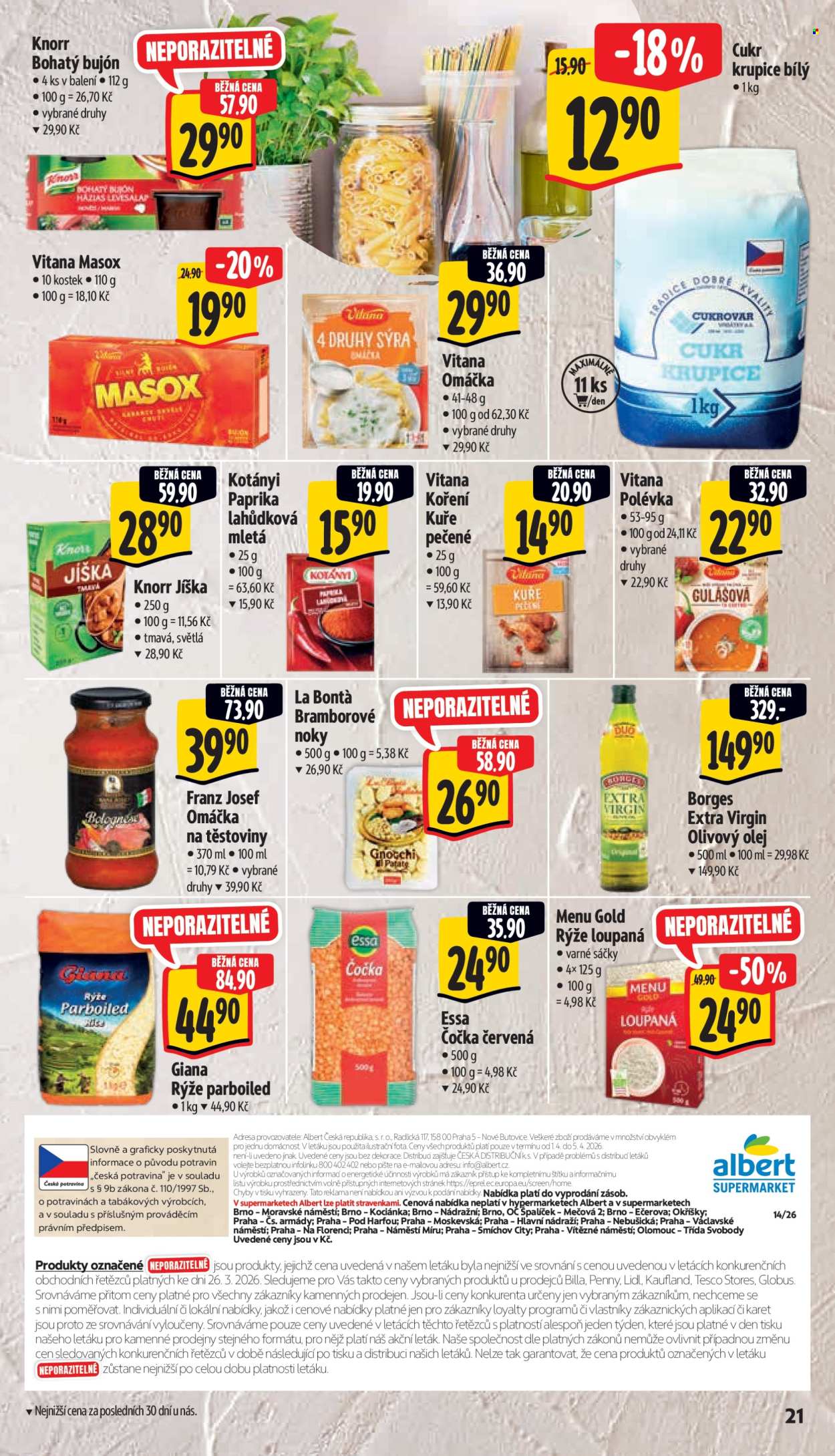 Leták Albert Supermarket - 1.4.2026 - 5.4.2026. Strana 29