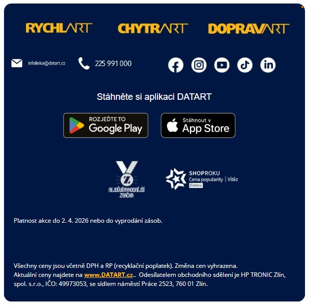 Leták DATART - 31.3.2026 - 2.4.2026. Strana 6