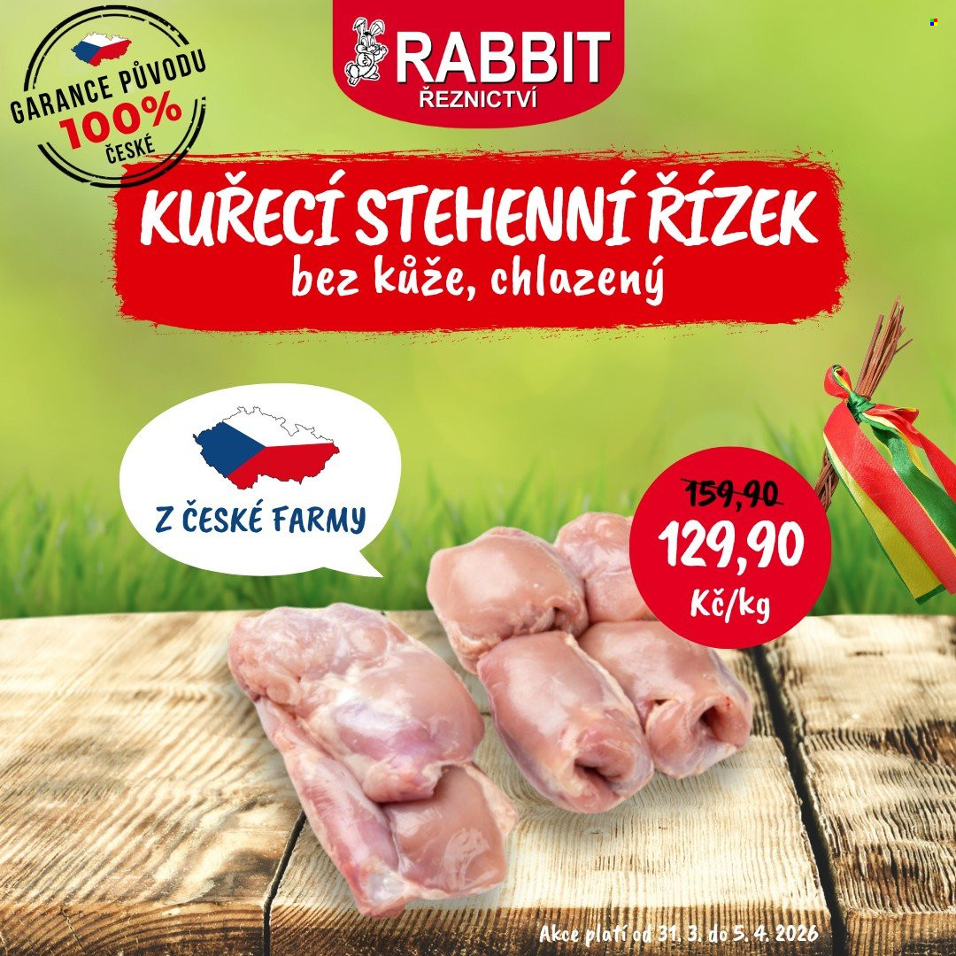 Leták RABBIT řeznictví - 31.3.2026 - 5.4.2026. Strana 2