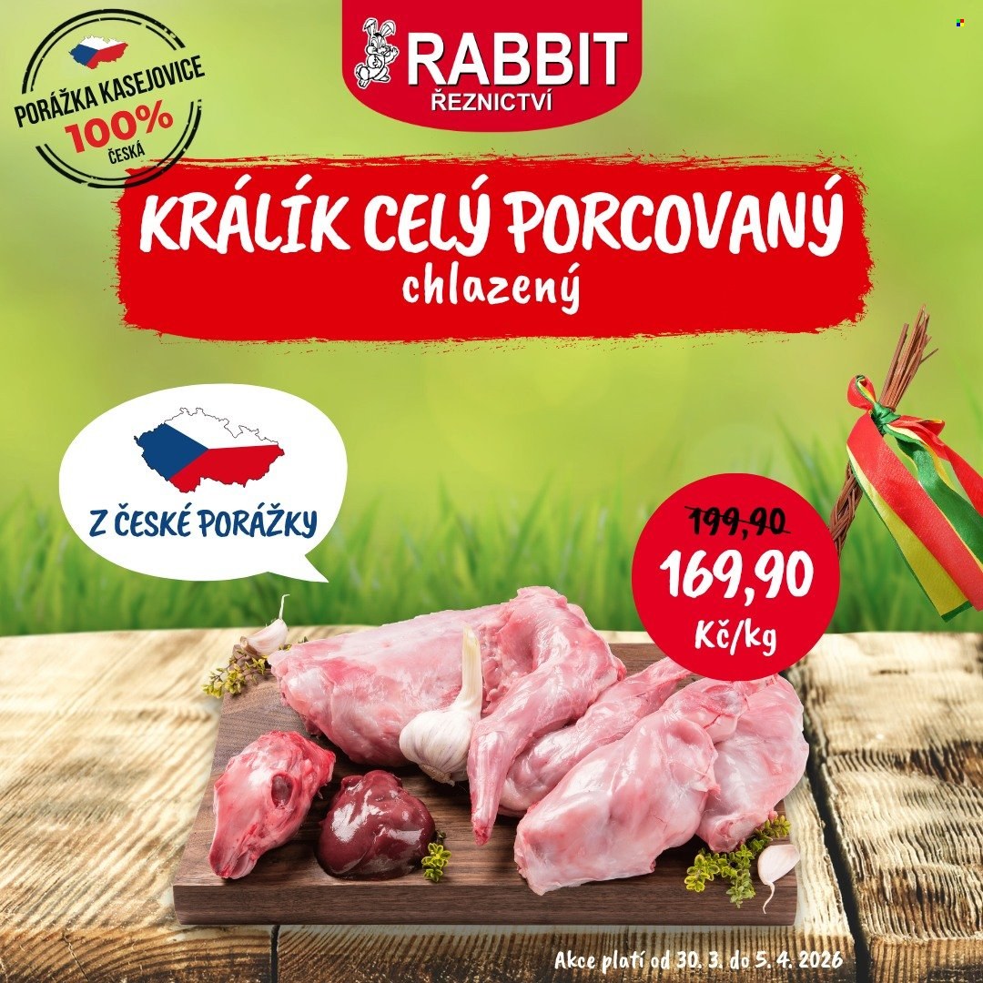 Leták RABBIT řeznictví - 31.3.2026 - 5.4.2026. Strana 4