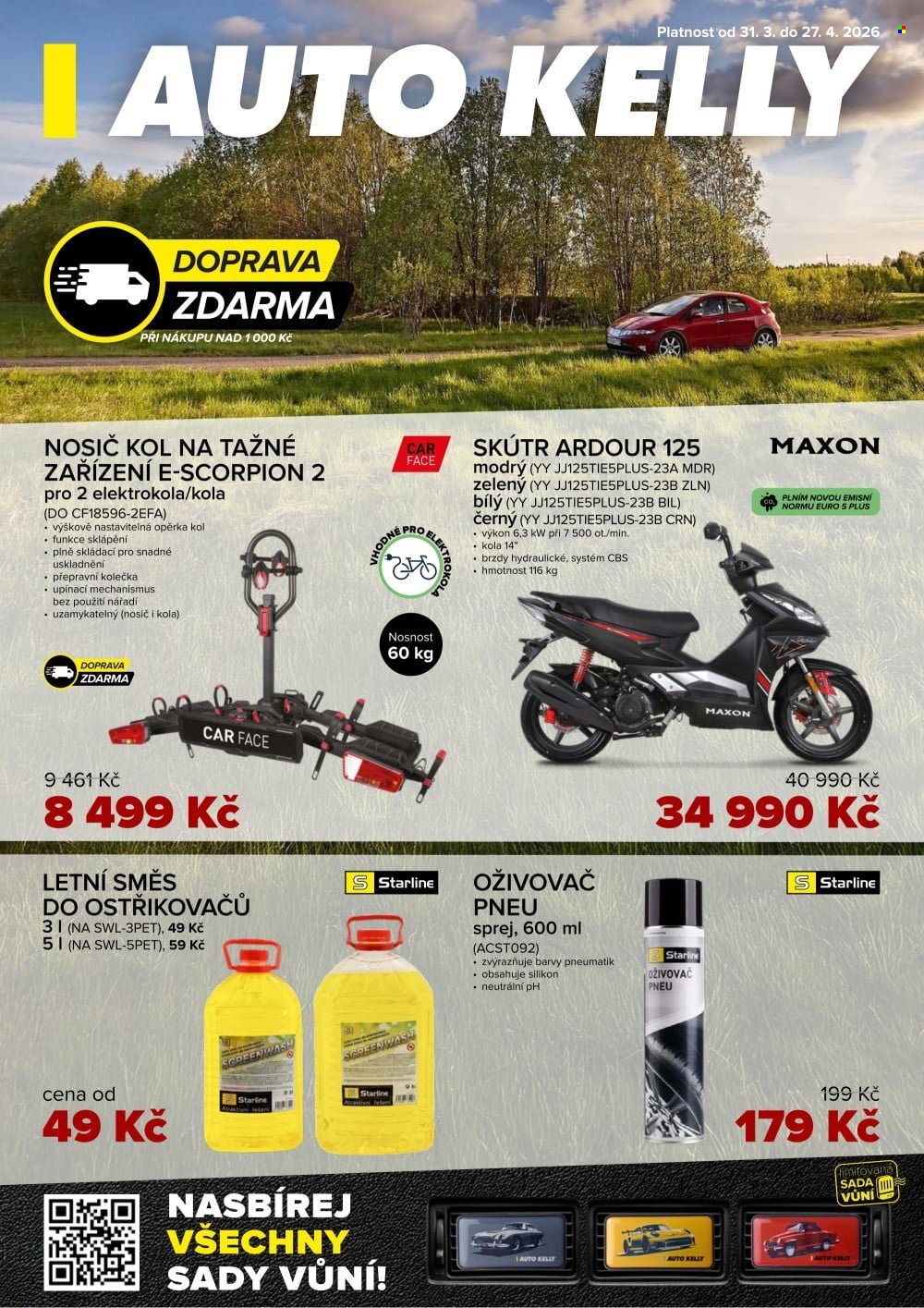 Leták AUTO KELLY - 31.3.2026 - 27.4.2026. Strana 1