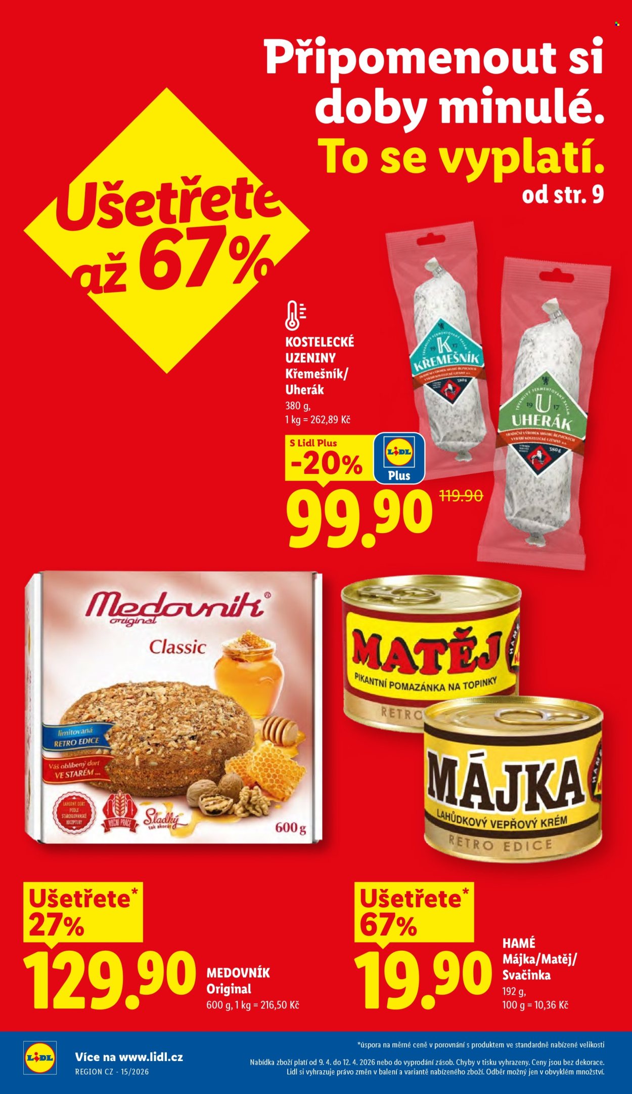 Leták Lidl - 9.4.2026 - 12.4.2026. Strana 2