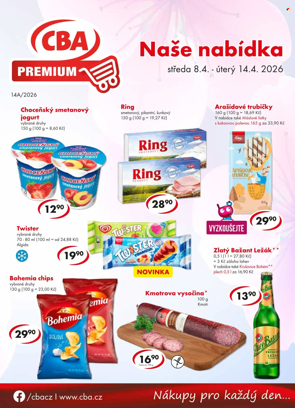 Leták CBA Premium - 8.4.2026 - 14.4.2026. Strana 1