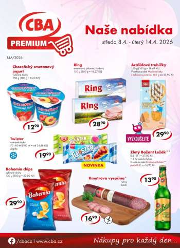 Leták CBA Premium - 8.4.2026 - 14.4.2026.