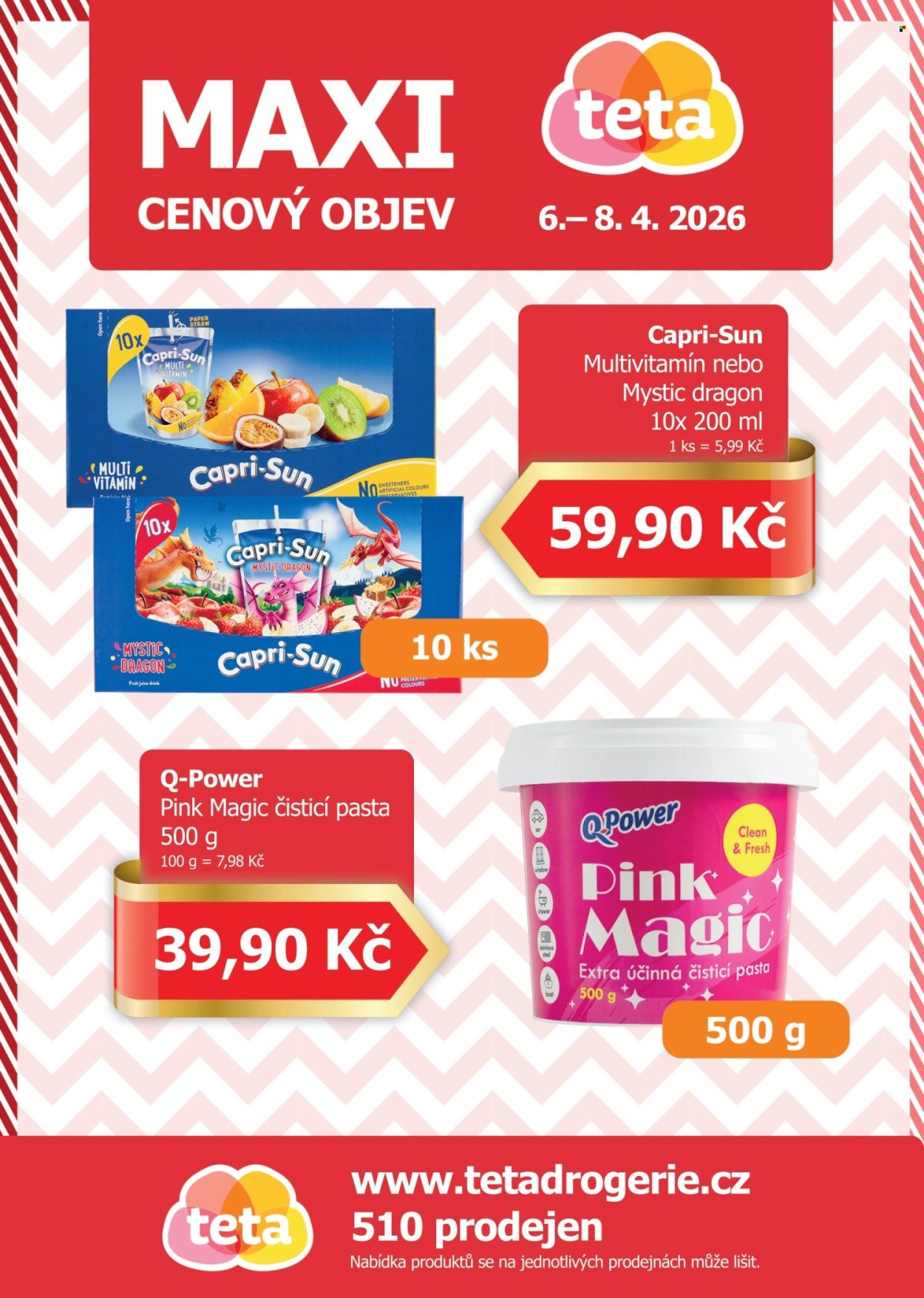 Leták Teta drogerie - 6.4.2026 - 8.4.2026. Strana 1