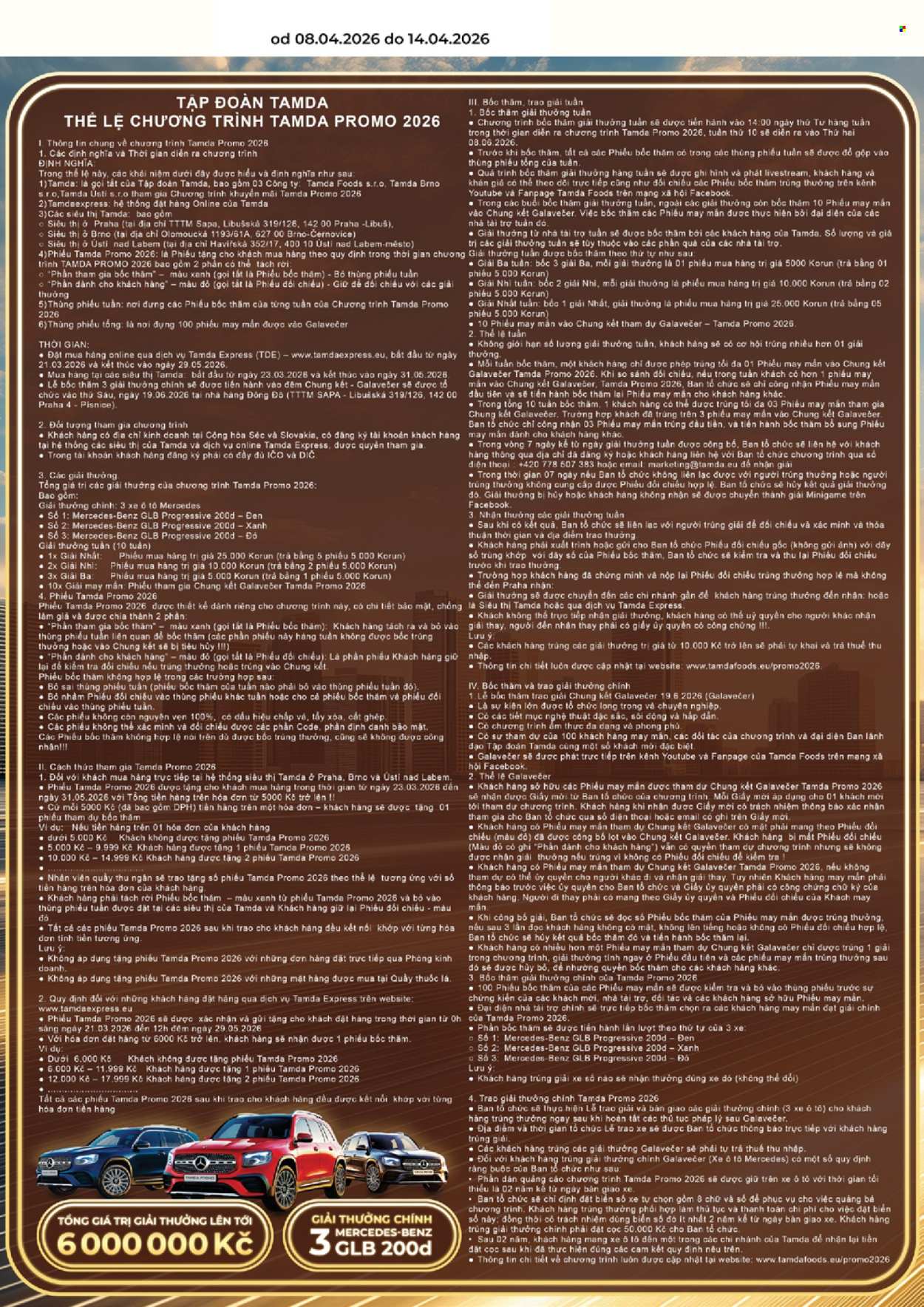Leták Tamda Foods - 8.4.2026 - 14.4.2026. Strana 2