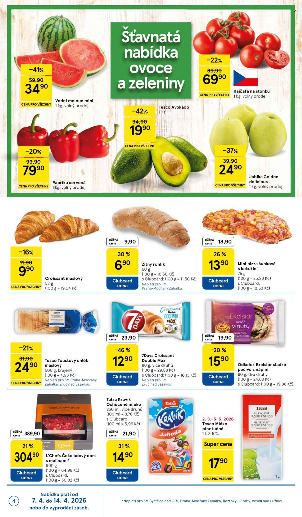 Leták TESCO supermarket - 7.4.2026 - 14.4.2026. Strana 4