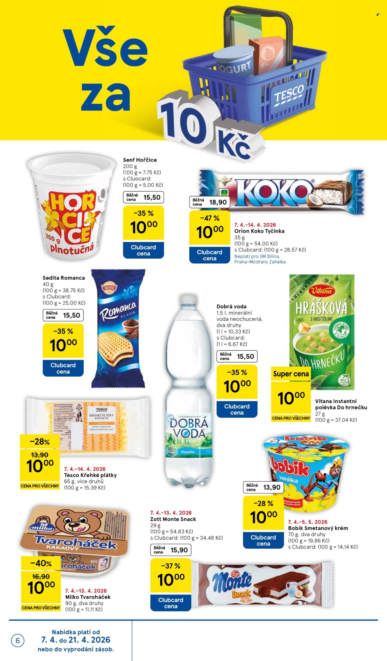 Leták TESCO supermarket - 7.4.2026 - 14.4.2026. Strana 6