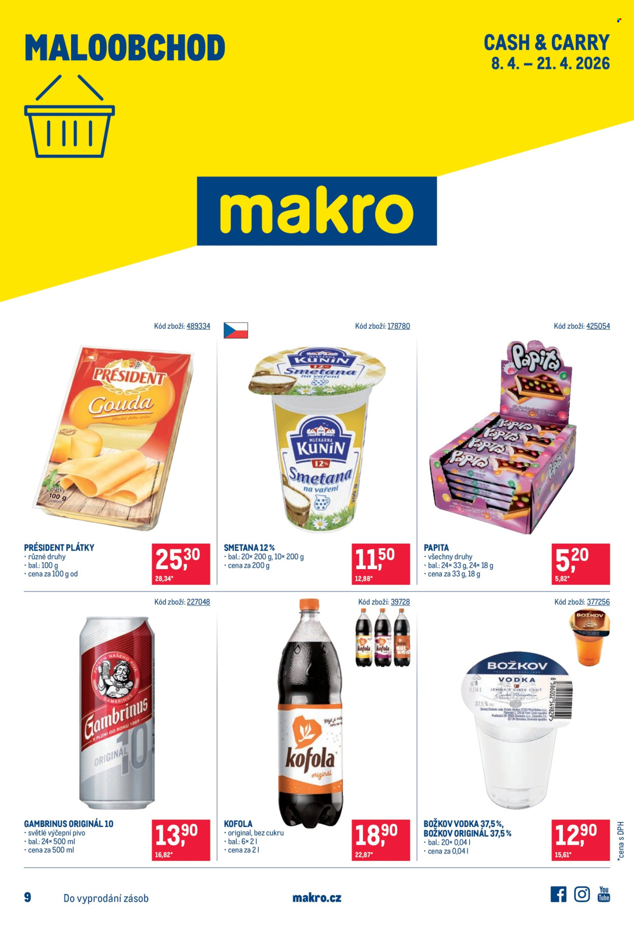 Leták MAKRO - 8.4.2026 - 21.4.2026. Strana 1