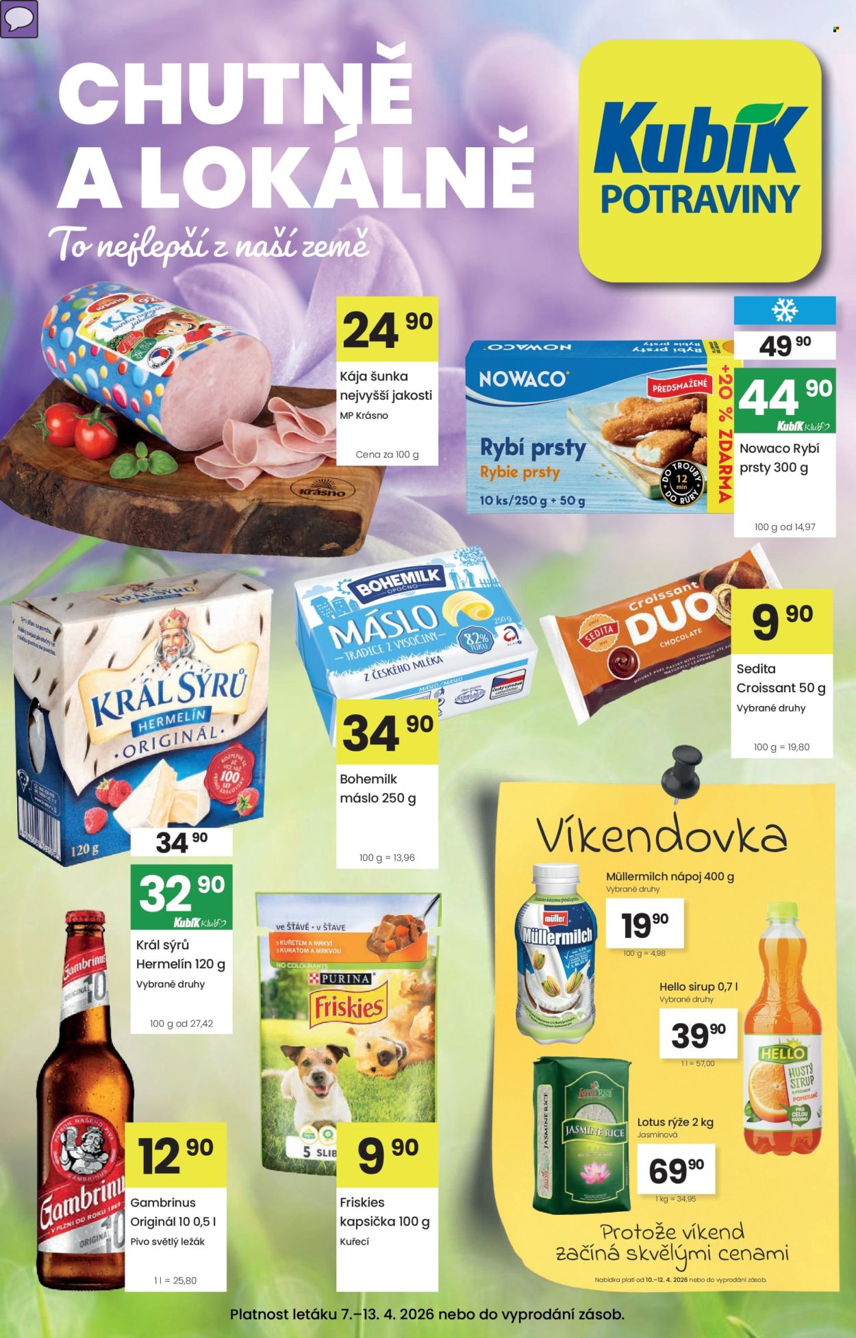 Leták Kubík - 7.4.2026 - 13.4.2026. Strana 1