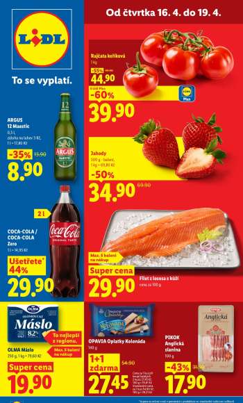 Leták Lidl - 16.4.2026 - 19.4.2026.