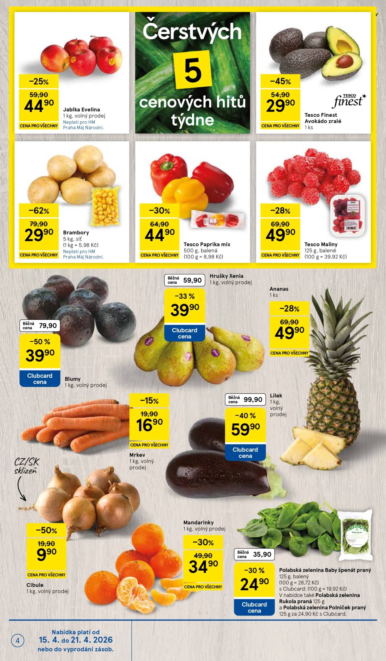 Leták TESCO - 15.4.2026 - 21.4.2026. Strana 4