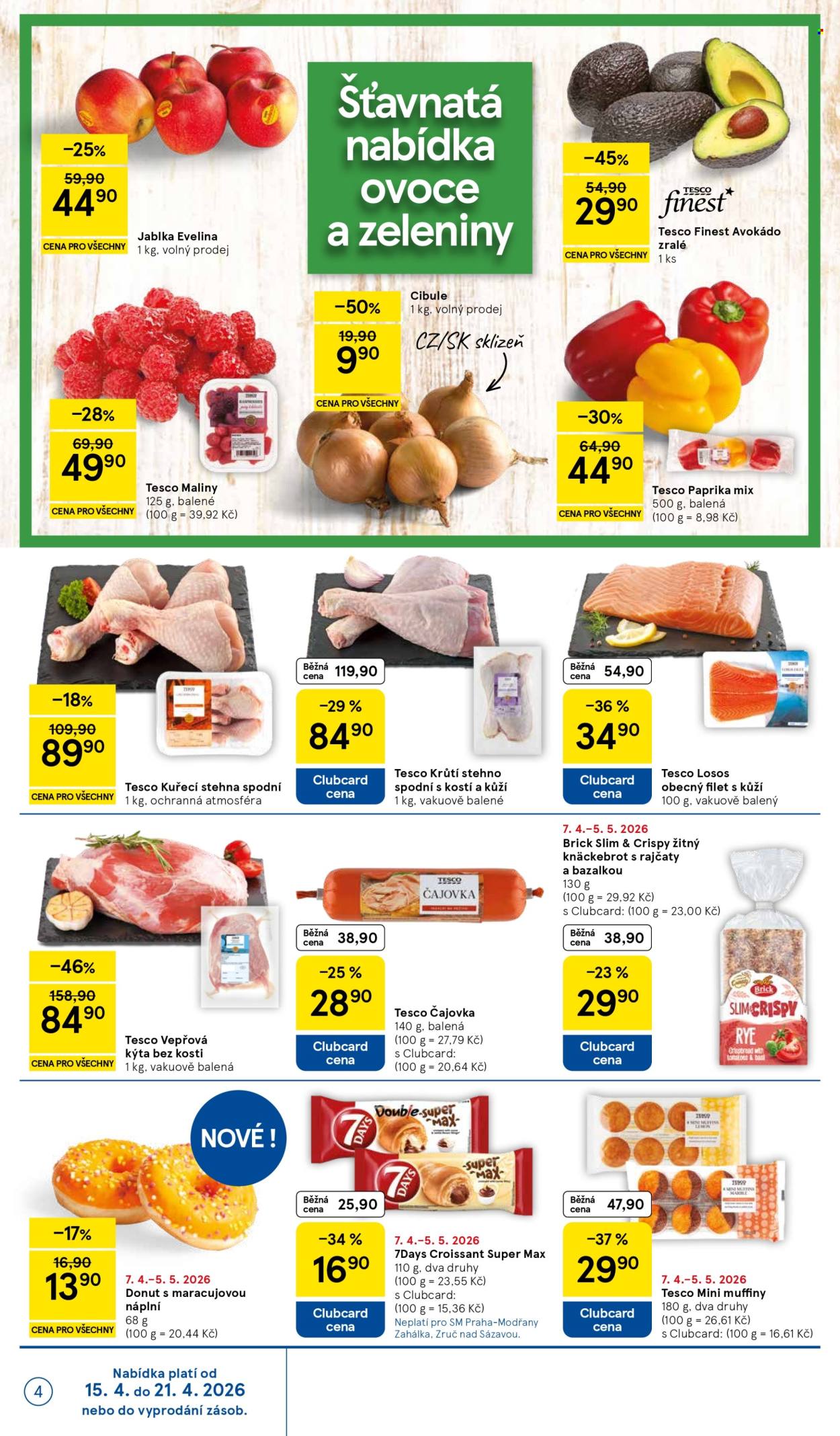 Leták TESCO supermarket - 15.4.2026 - 21.4.2026. Strana 4