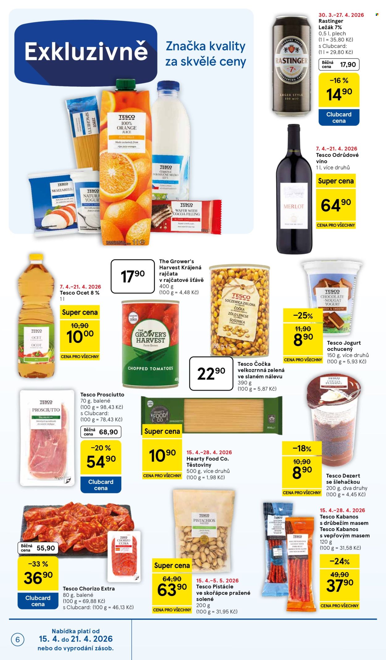 Leták TESCO supermarket - 15.4.2026 - 21.4.2026. Strana 6