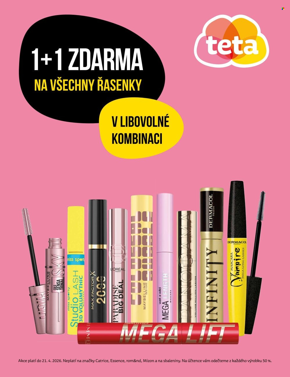 Leták Teta drogerie - 9.4.2026 - 21.4.2026. Strana 1