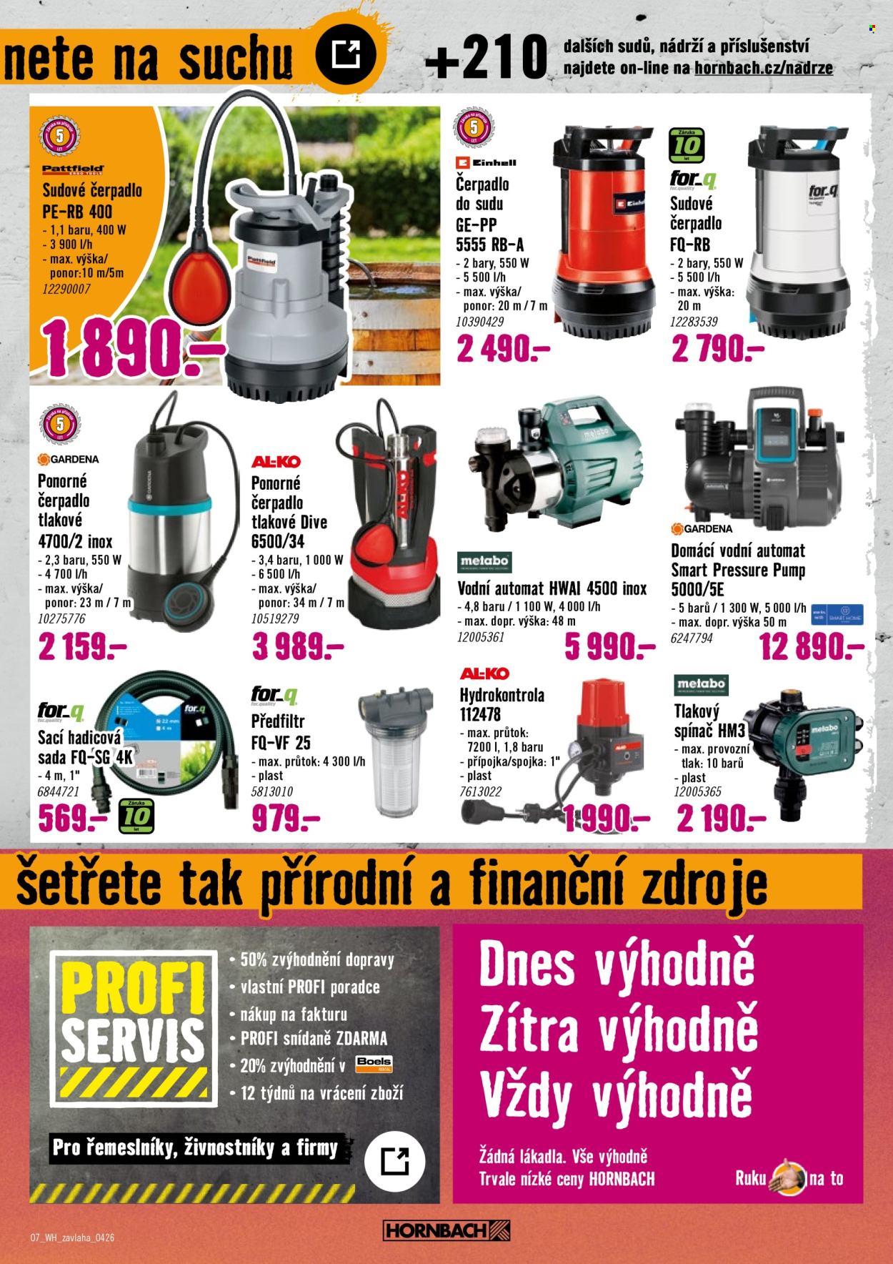 Leták HORNBACH - 8.4.2026 - 22.4.2026. Strana 7