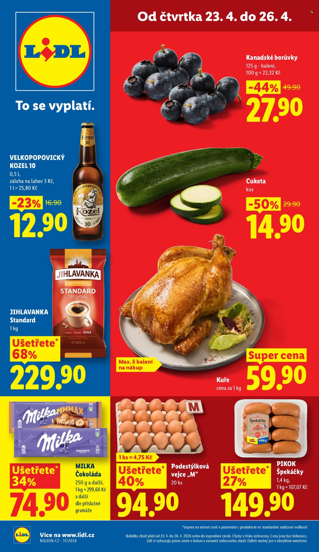 Leták Lidl - 23.4.2026 - 26.4.2026. Strana 1