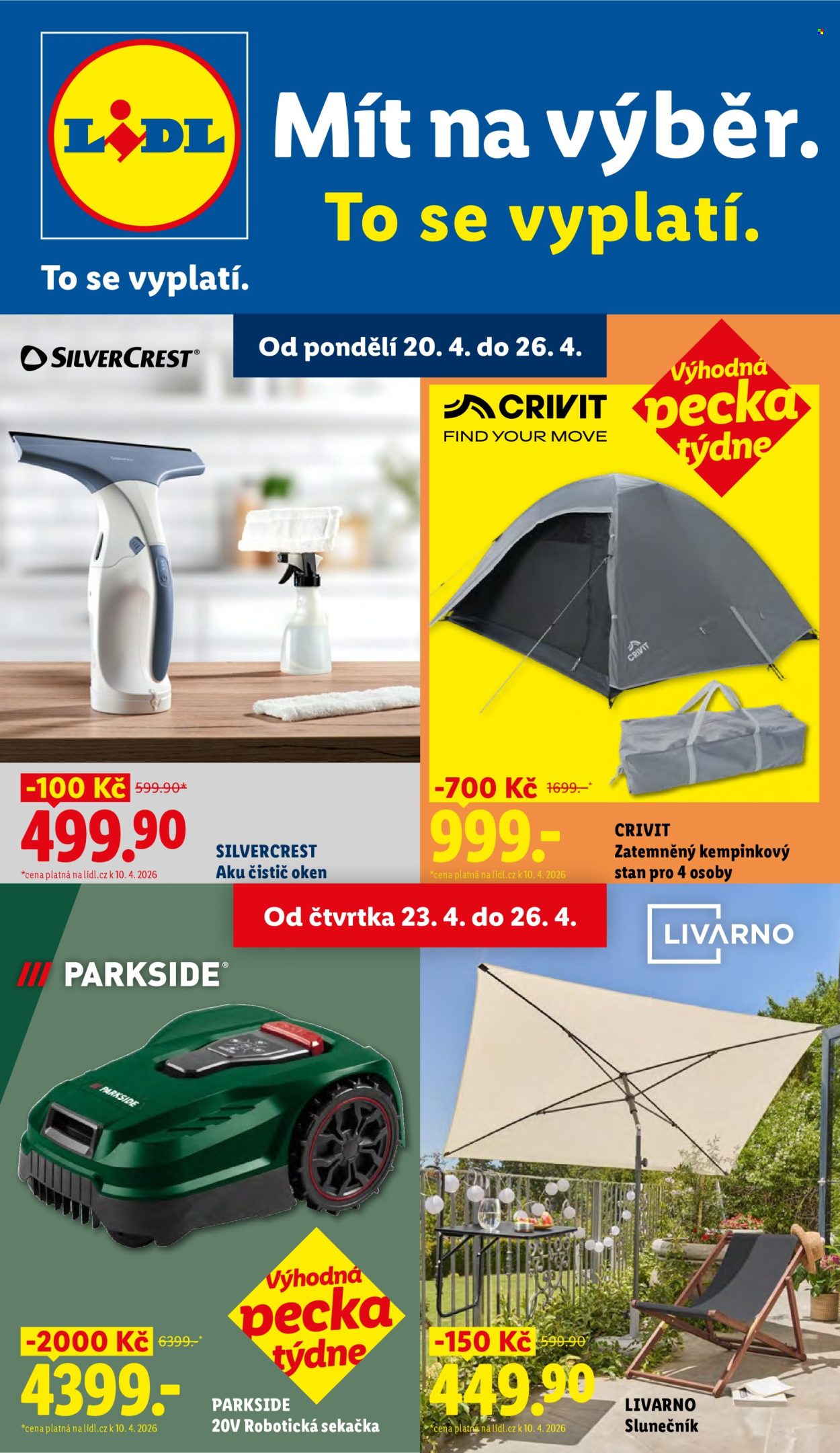 Leták Lidl - 20.4.2026 - 26.4.2026. Strana 1