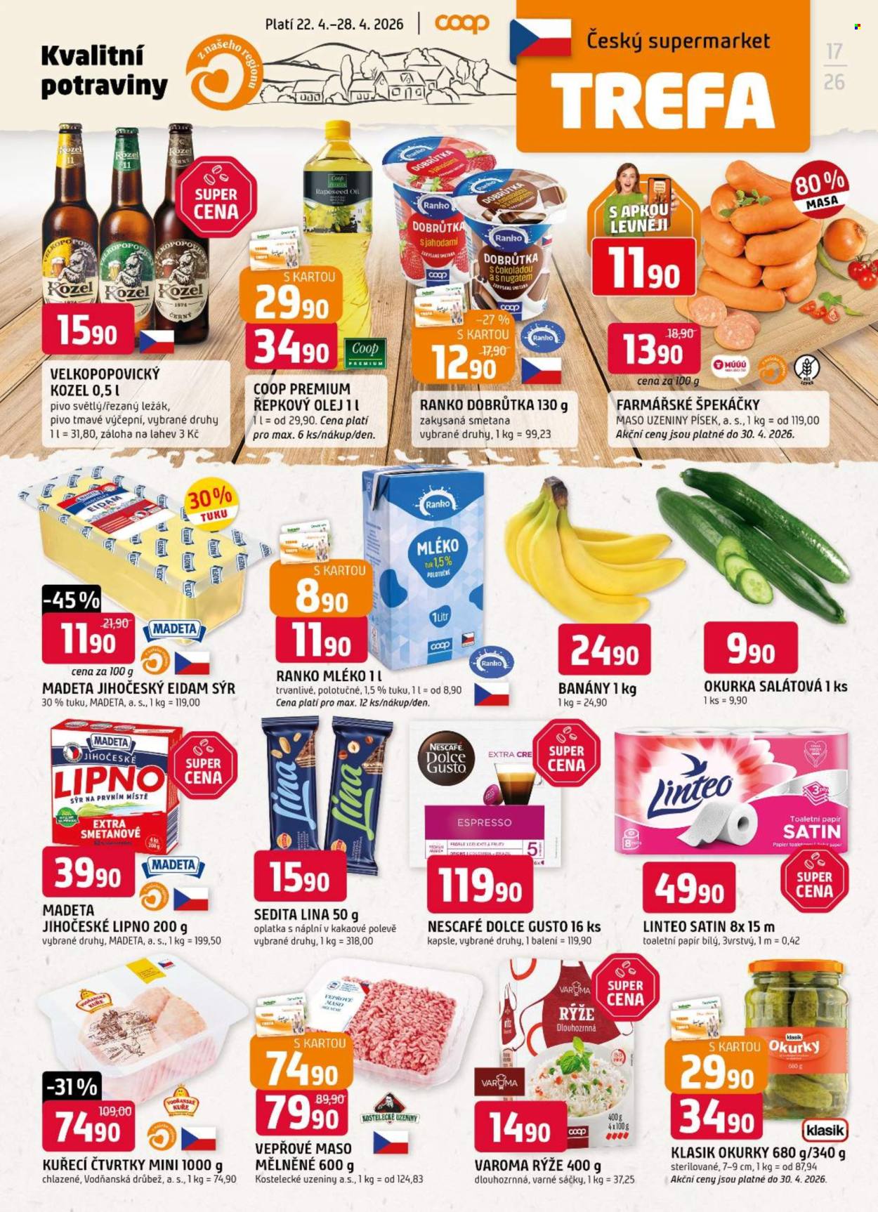 Leták TREFA coop - 22.4.2026 - 28.4.2026. Strana 1