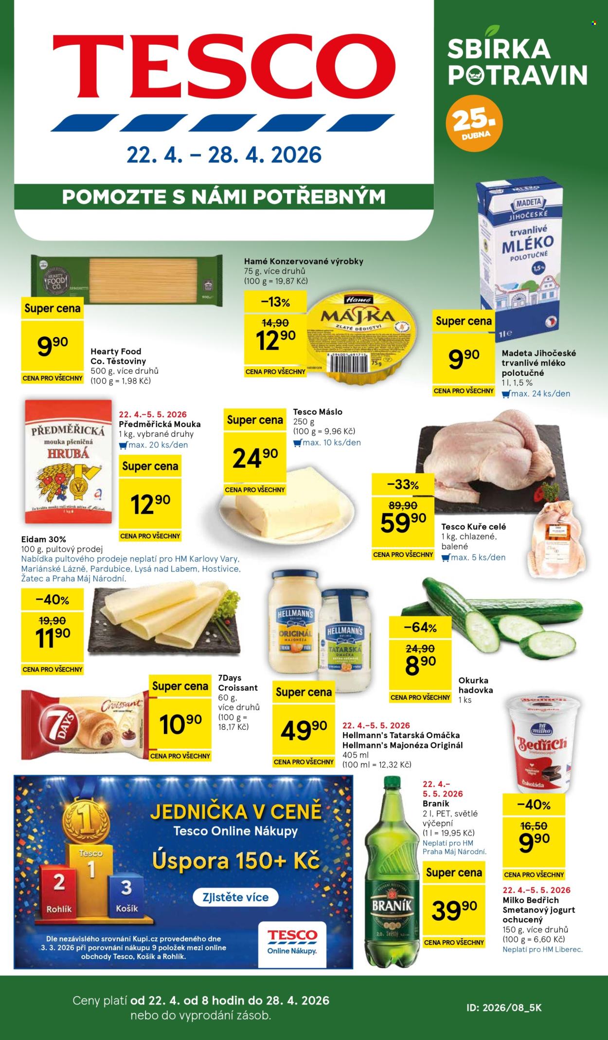 Leták TESCO - 22.4.2026 - 28.4.2026. Strana 1