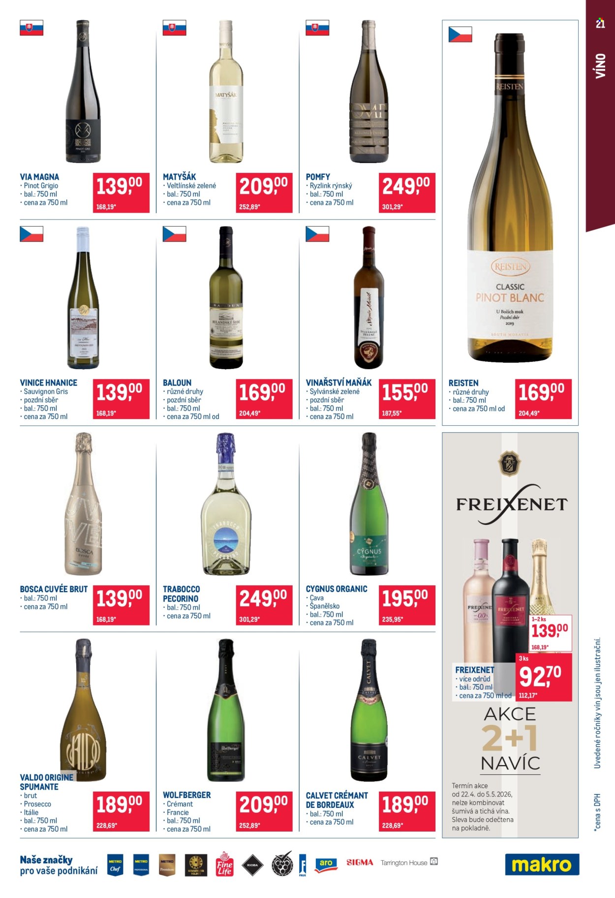Leták MAKRO - 22.4.2026 - 5.5.2026. Strana 21