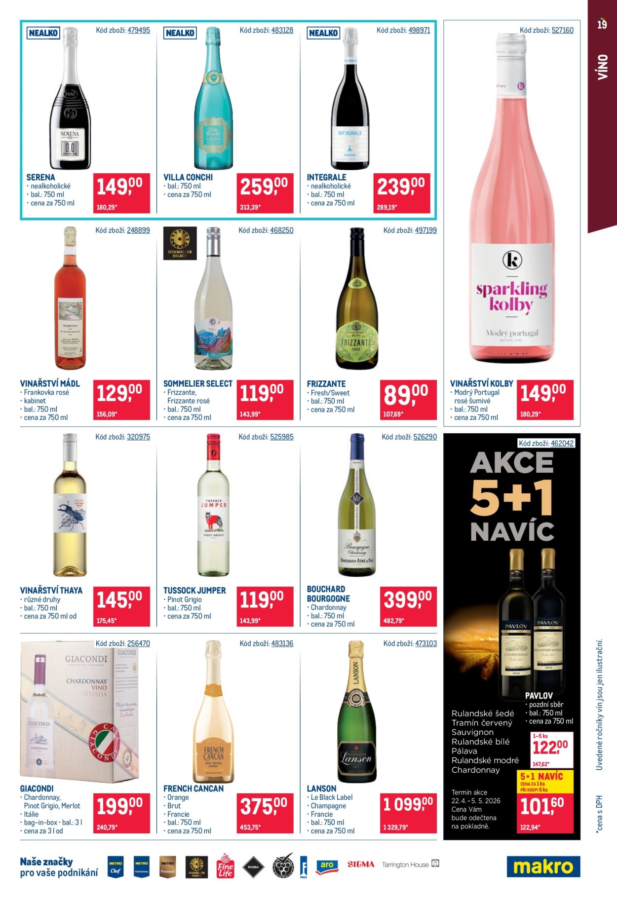 Leták MAKRO - 22.4.2026 - 5.5.2026. Strana 19