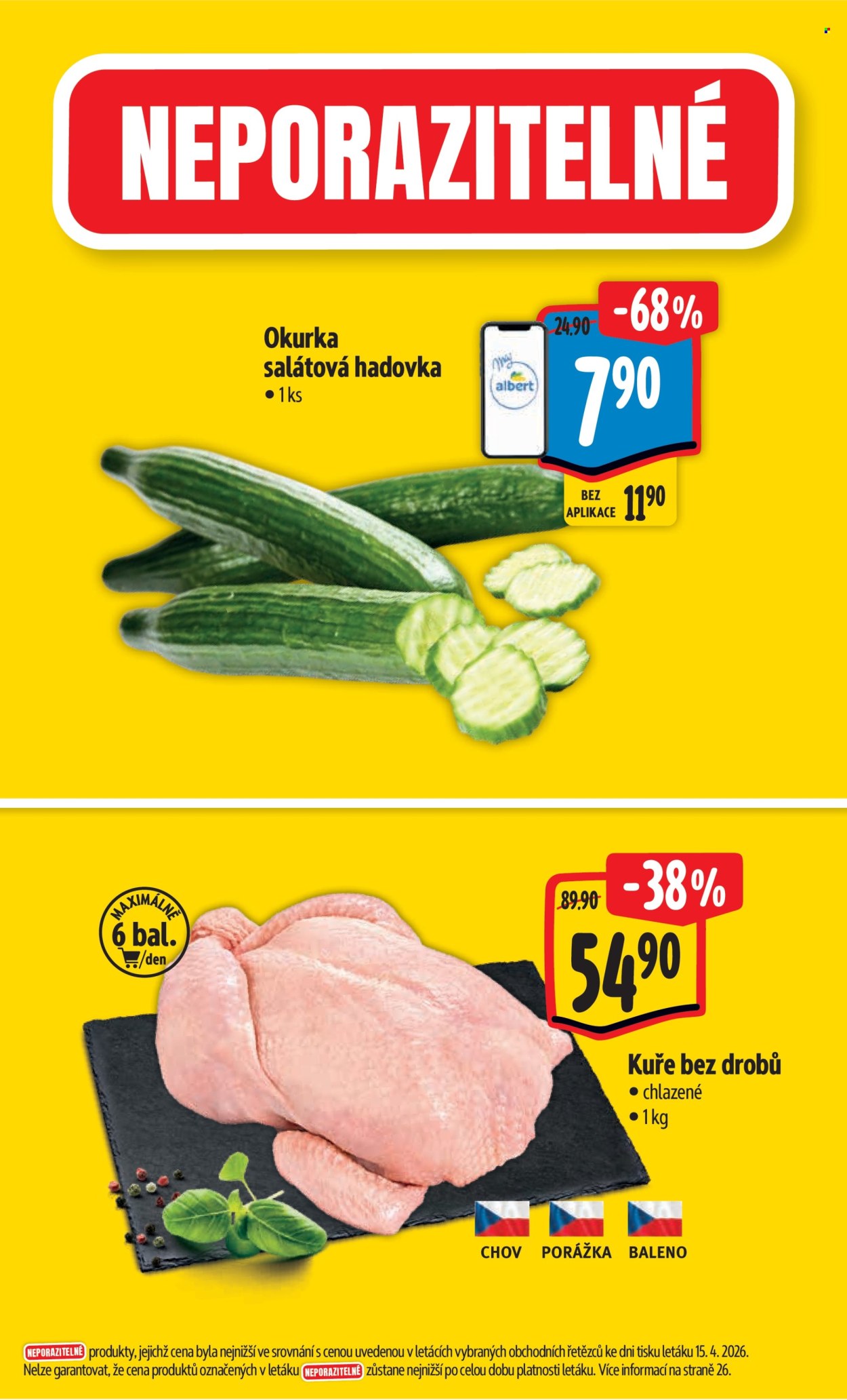 Leták Albert Hypermarket - 22.4.2026 - 28.4.2026. Strana 2