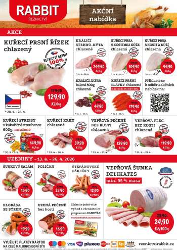 Leták RABBIT řeznictví - 20.4.2026 - 27.4.2026.