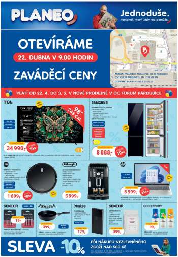 Leták PLANEO Elektro - 22.4.2026 - 3.5.2026.