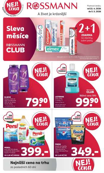 Leták ROSSMANN - 22.4.2026 - 5.5.2026.