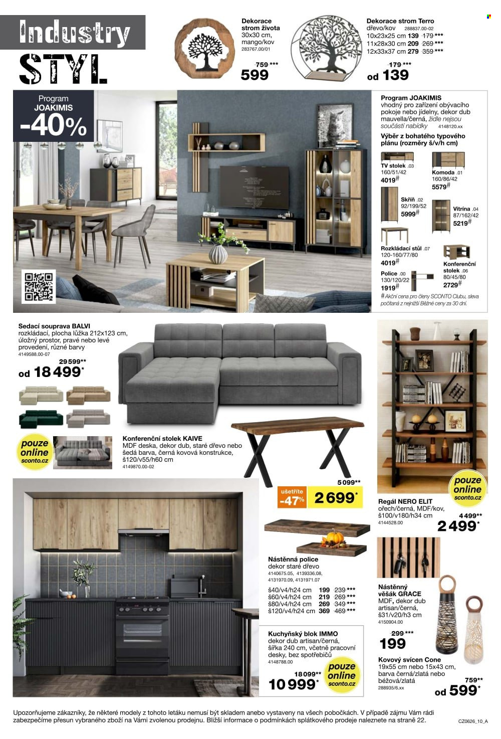 Leták SCONTO NÁBYTEK - 22.4.2026 - 19.5.2026. Strana 10