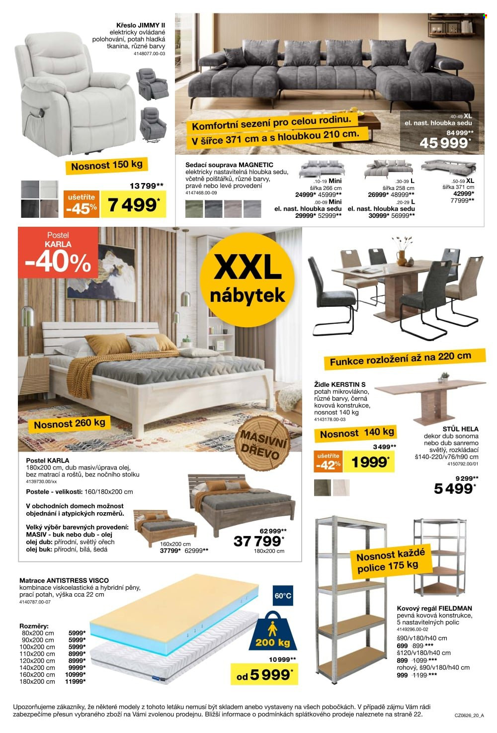Leták SCONTO NÁBYTEK - 22.4.2026 - 19.5.2026. Strana 20