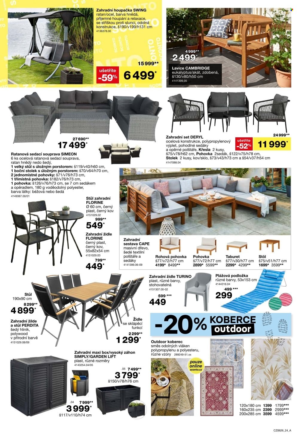 Leták SCONTO NÁBYTEK - 22.4.2026 - 19.5.2026. Strana 24