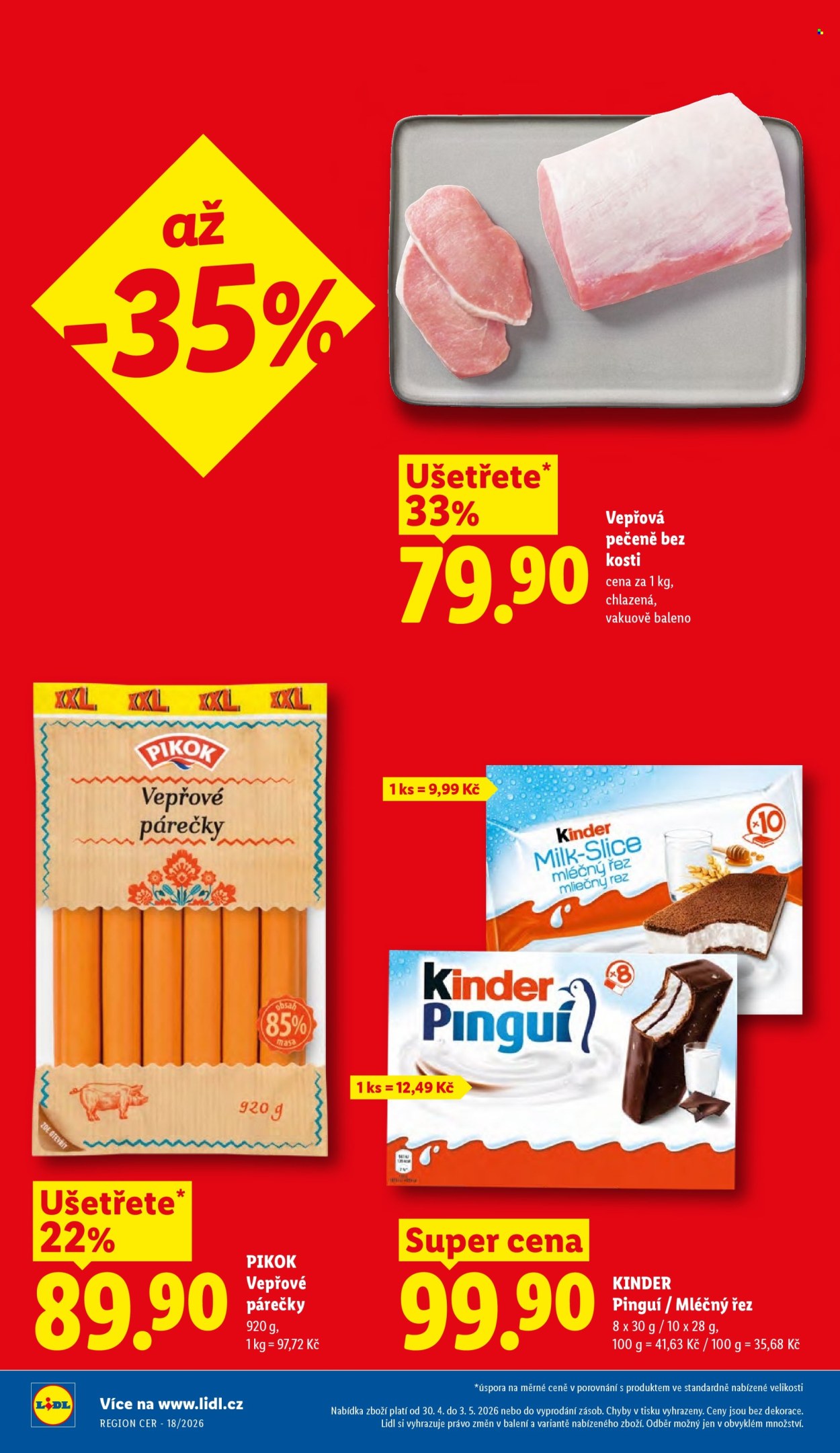 Leták Lidl - 30.4.2026 - 3.5.2026. Strana 2