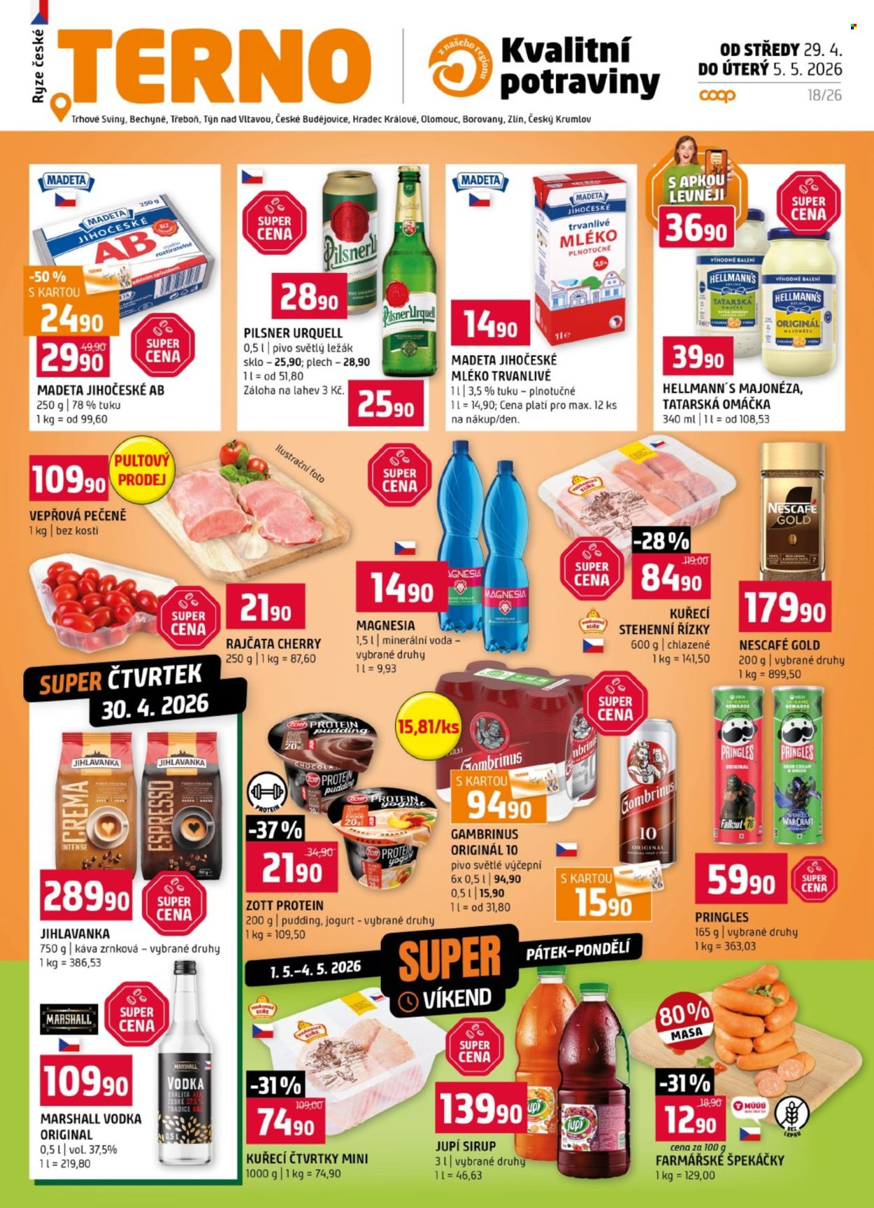 Leták coop TERNO - 29.4.2026 - 5.5.2026. Strana 1