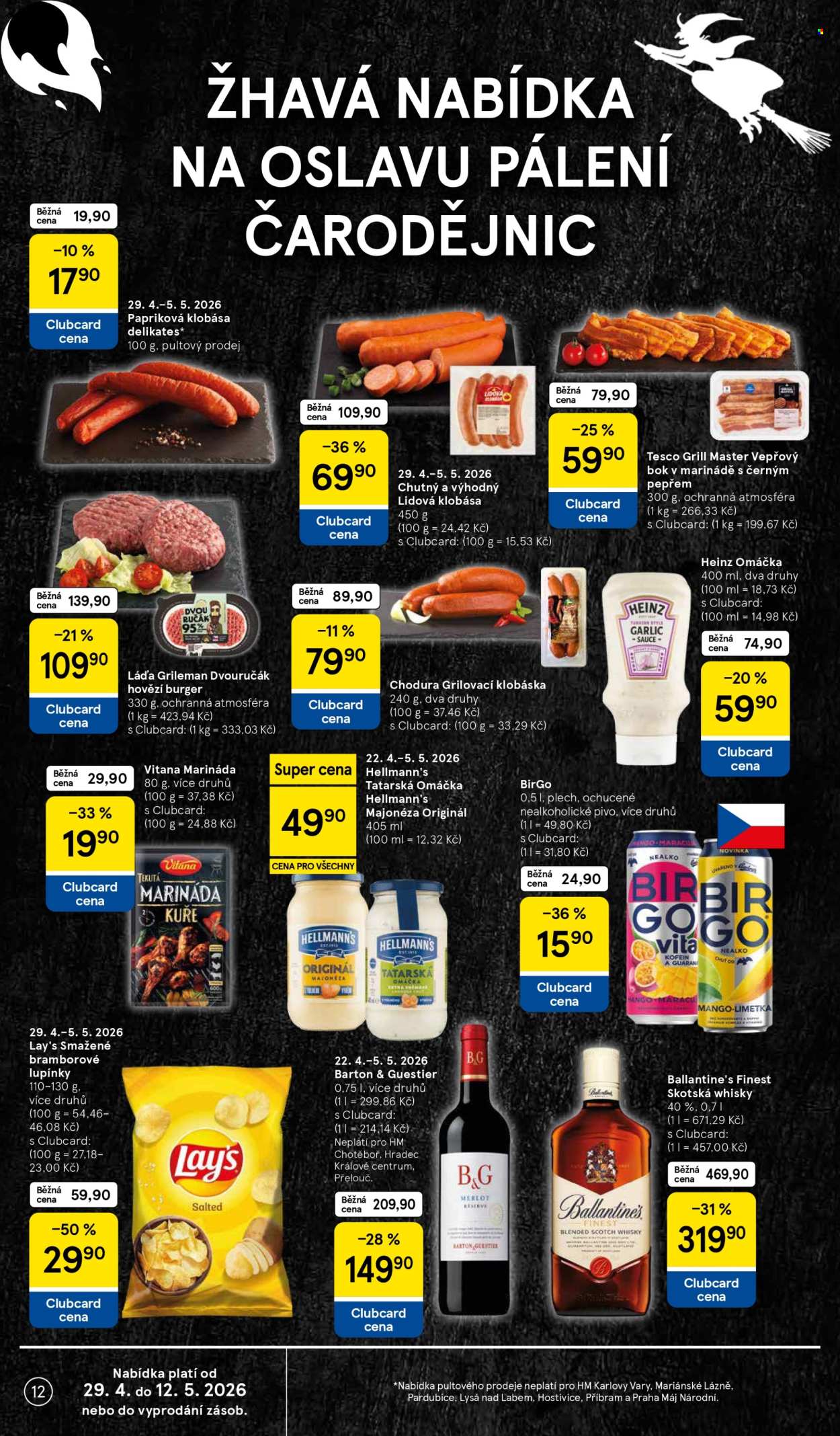 Leták TESCO - 29.4.2026 - 5.5.2026. Strana 12
