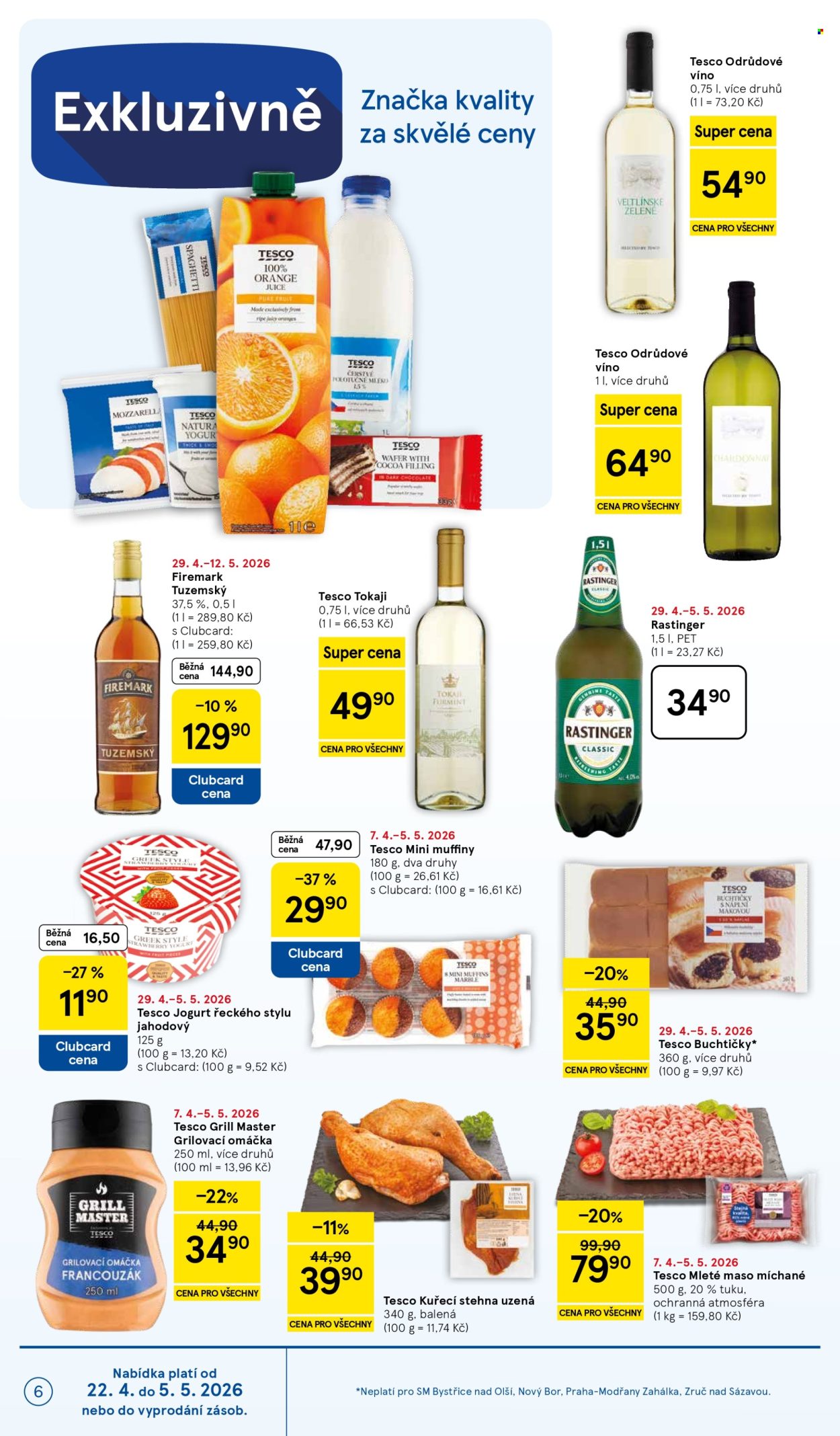 Leták TESCO supermarket - 29.4.2026 - 5.5.2026. Strana 6