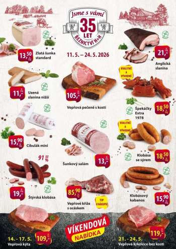 Leták Řeznictví H&H - 11.5.2026 - 24.5.2026.