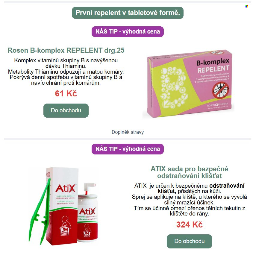 Leták Lékárna AVE. Strana 6