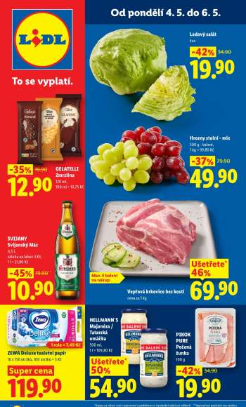 Leták Lidl - 4.5.2026 - 6.5.2026.