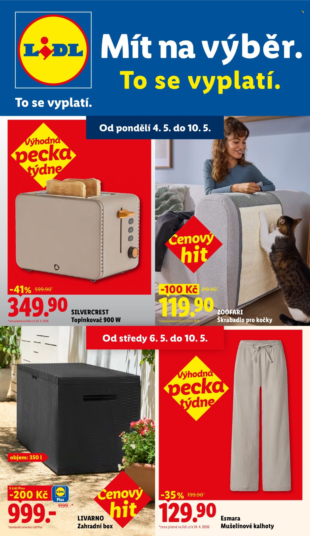 Leták Lidl - 4.5.2026 - 10.5.2026. Strana 1