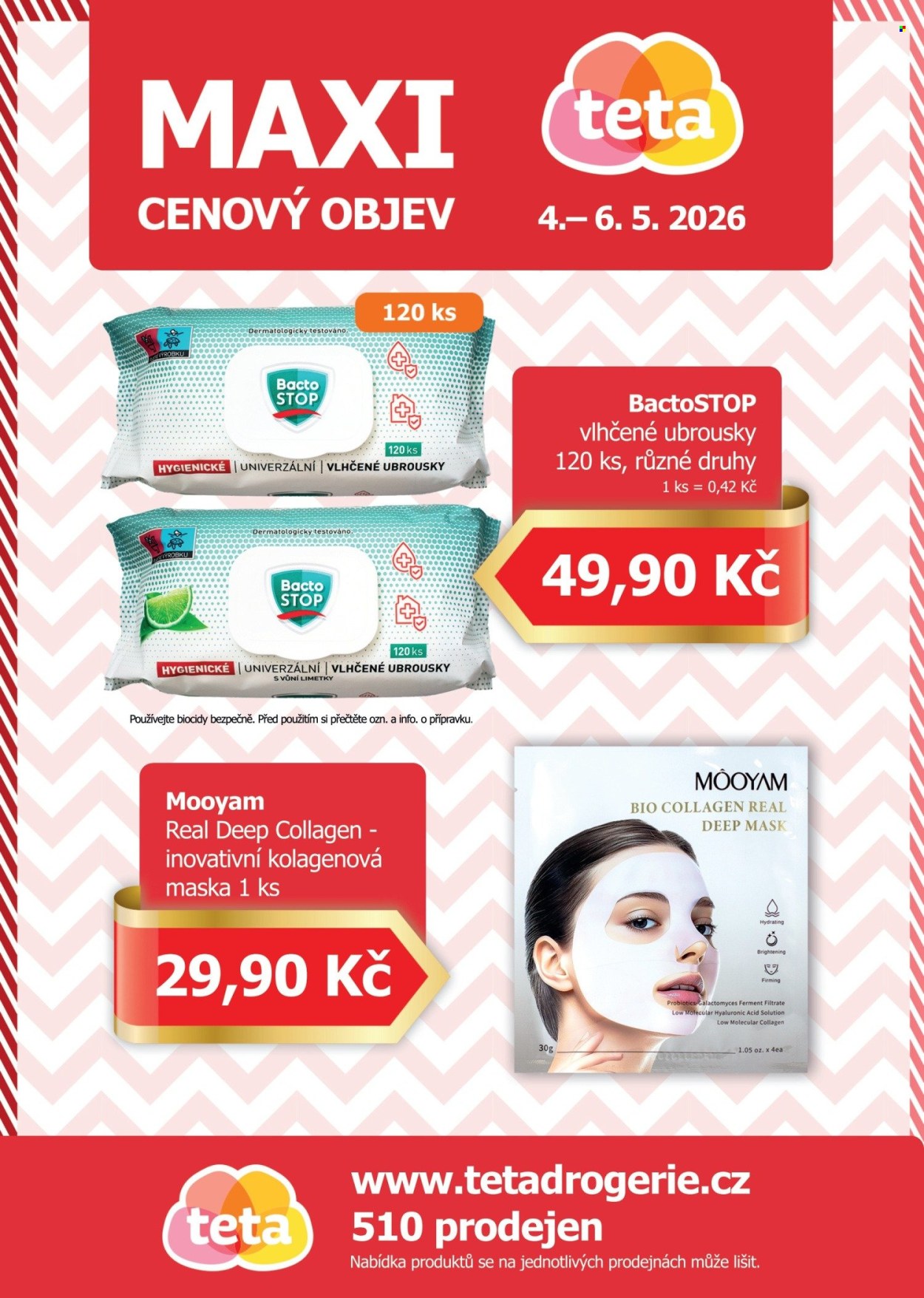 Leták Teta drogerie - 4.5.2026 - 6.5.2026. Strana 1