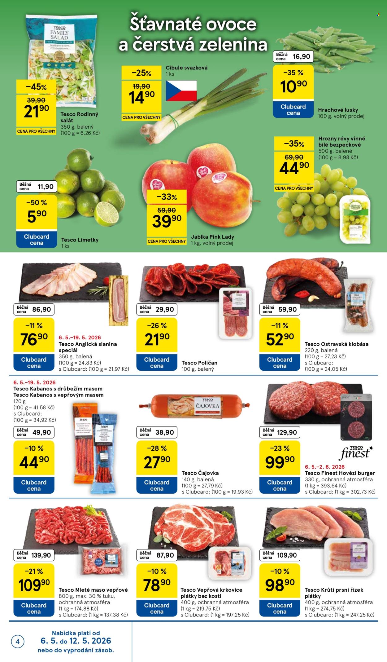 Leták TESCO supermarket - 6.5.2026 - 12.5.2026. Strana 4