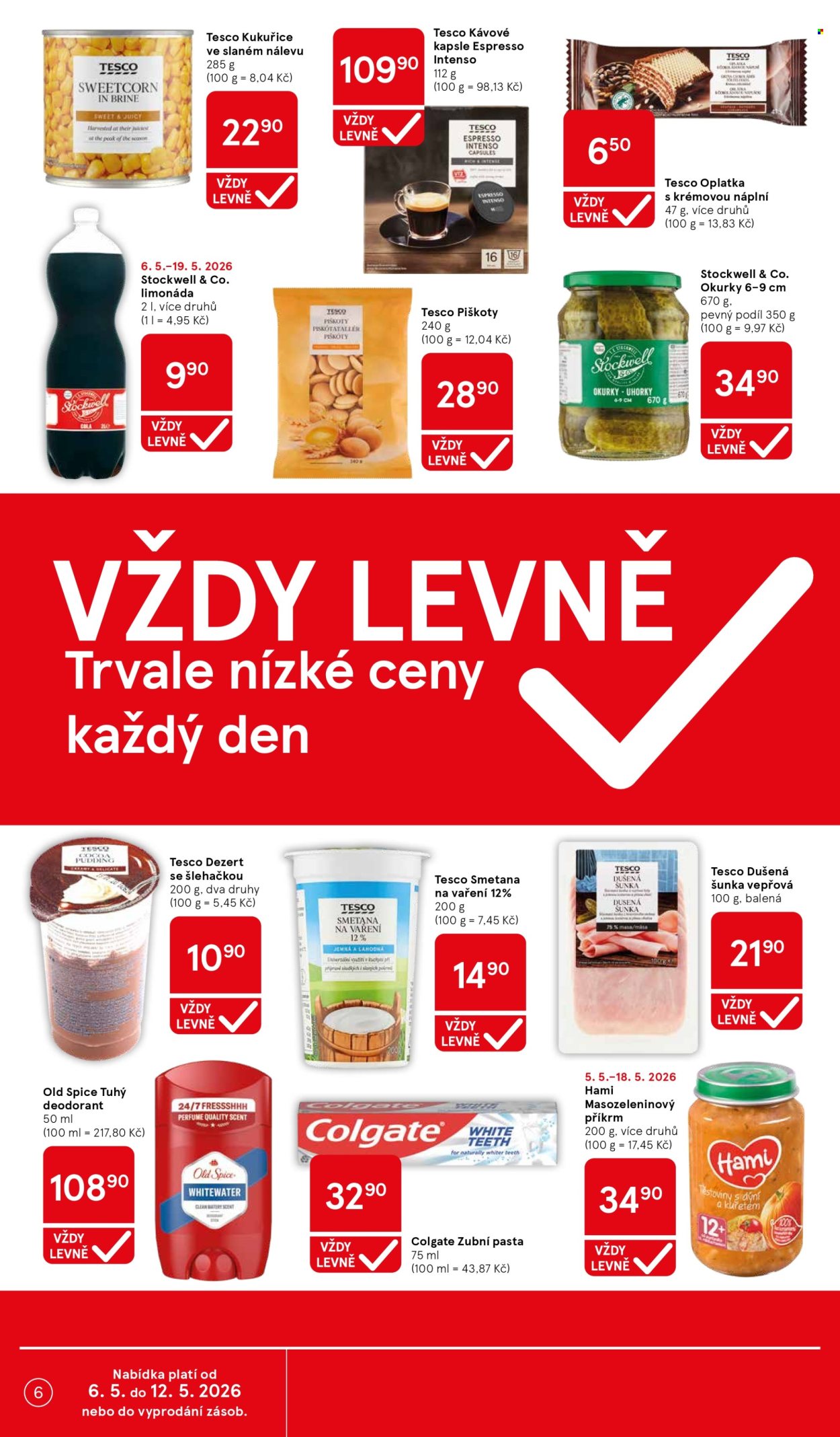 Leták TESCO supermarket - 6.5.2026 - 12.5.2026. Strana 6