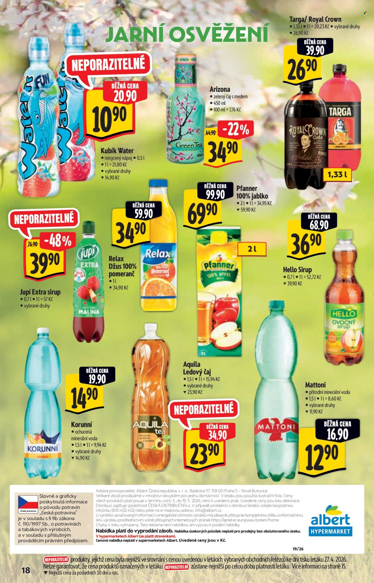 Leták Albert Hypermarket - 6.5.2026 - 19.5.2026. Strana 18