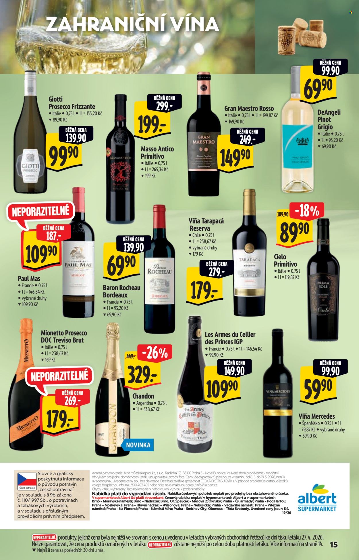 Leták Albert Supermarket - 6.5.2026 - 19.5.2026. Strana 15