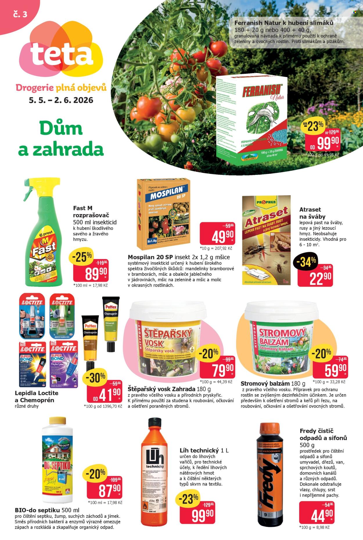 Leták Teta drogerie - 5.5.2026 - 2.6.2026. Strana 1