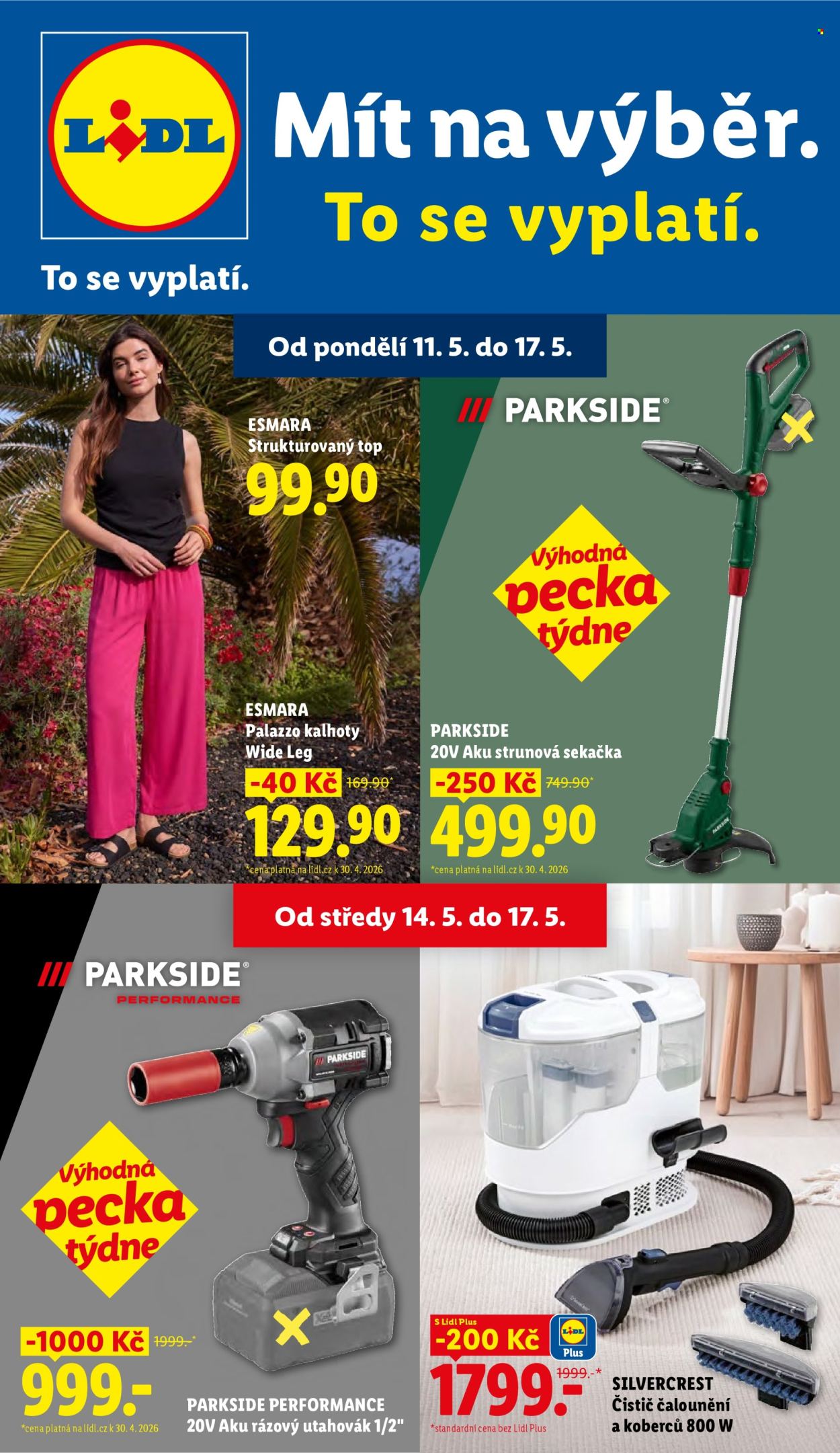 Leták Lidl - 11.5.2026 - 17.5.2026. Strana 1