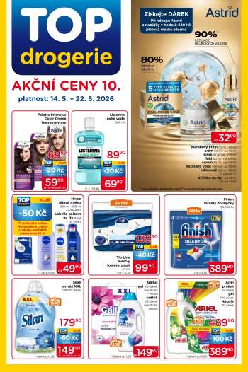 Leták TOP drogerie - 14.5.2026 - 22.5.2026.