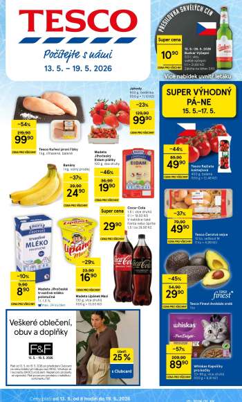 Leták TESCO - 13.5.2026 - 19.5.2026.